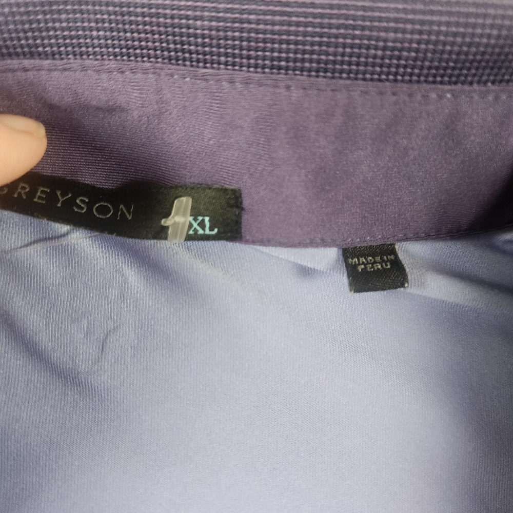Greyson Golf Polo Shirt Men's XL Purple Octopaisley Print - Picture 3 of 8
